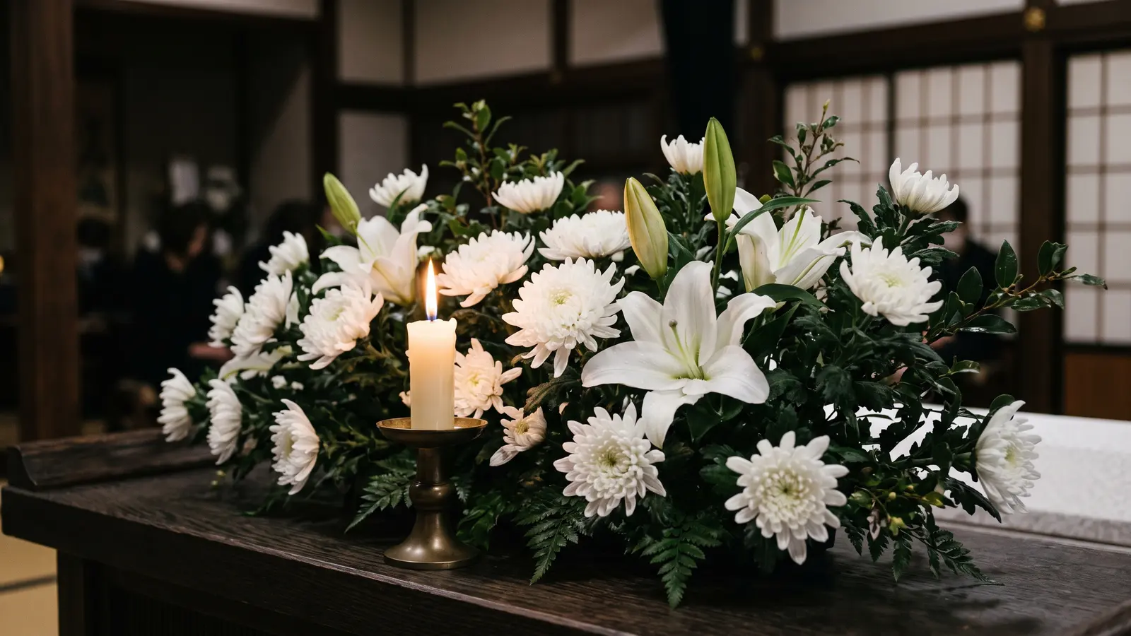 白菊の供花